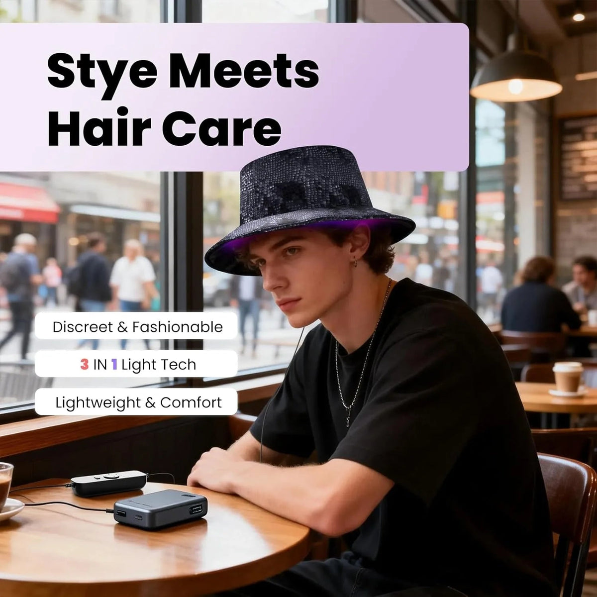120-LED Laser Helmet — Triple Wavelength Hair Restoration - Matos