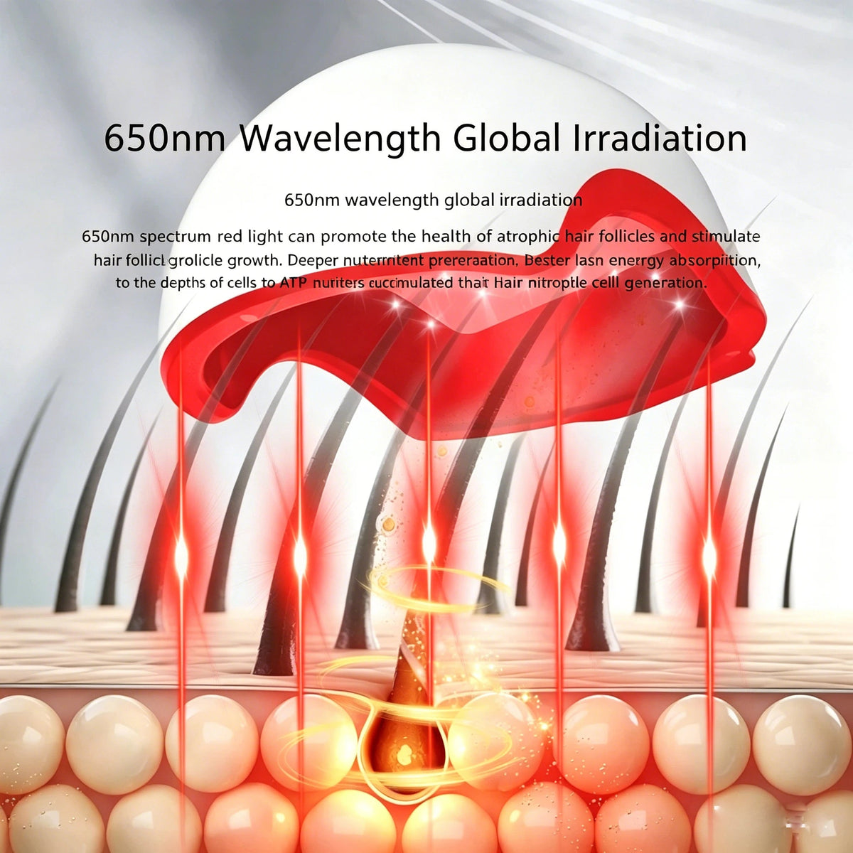 168-LED Red Light Helmet — Hair Regrowth & Scalp Stimulation - Matos