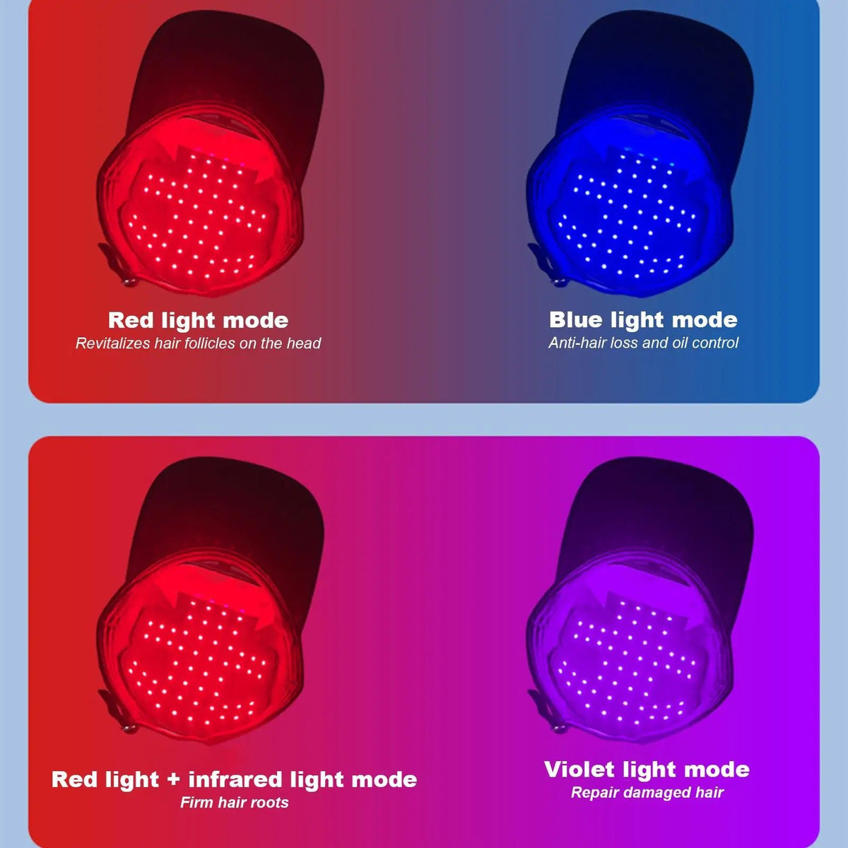 Casque LED Repousse — Résultats Visibles en 12 Semaines - Matos