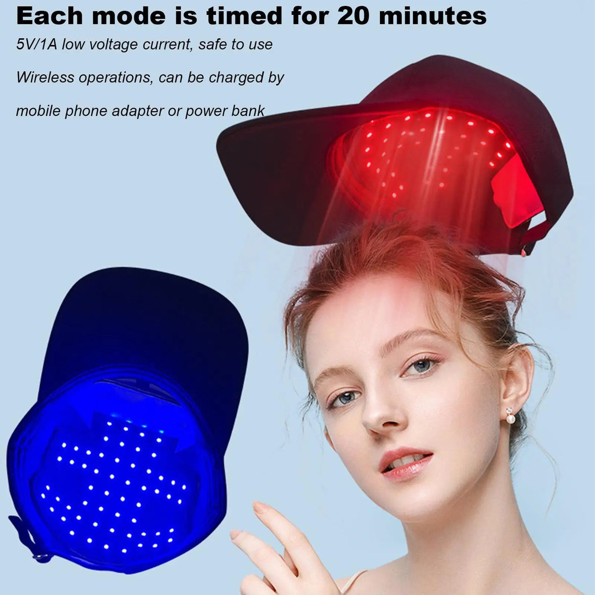 Casque LED Repousse — Résultats Visibles en 12 Semaines - Matos